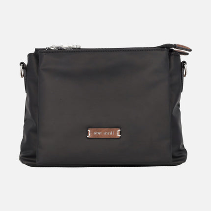 Bolsos bandolera Pepe moll en tejido negro con asa regulable