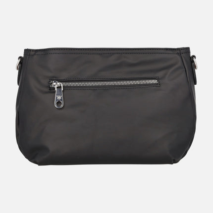 Bolsos bandolera veganos en tejido negro Pepe moll