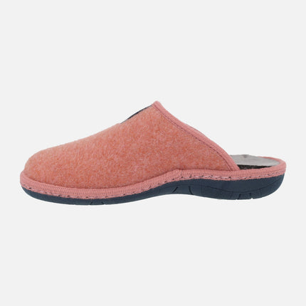 House slippers for women in felt fabric Tirol