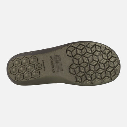 Animal print house slippers Tanzania grey