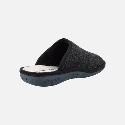 Men's house slippers in Tirol fabric