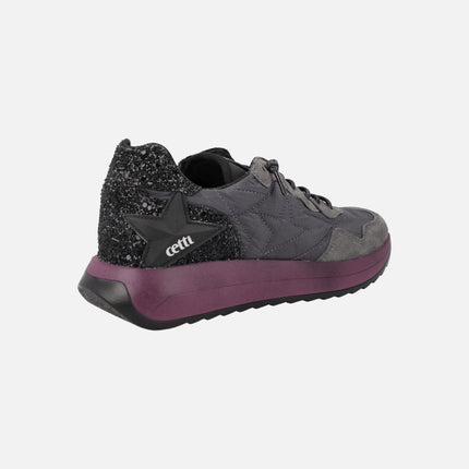 Cetti women's Sneakers in gray anthracite