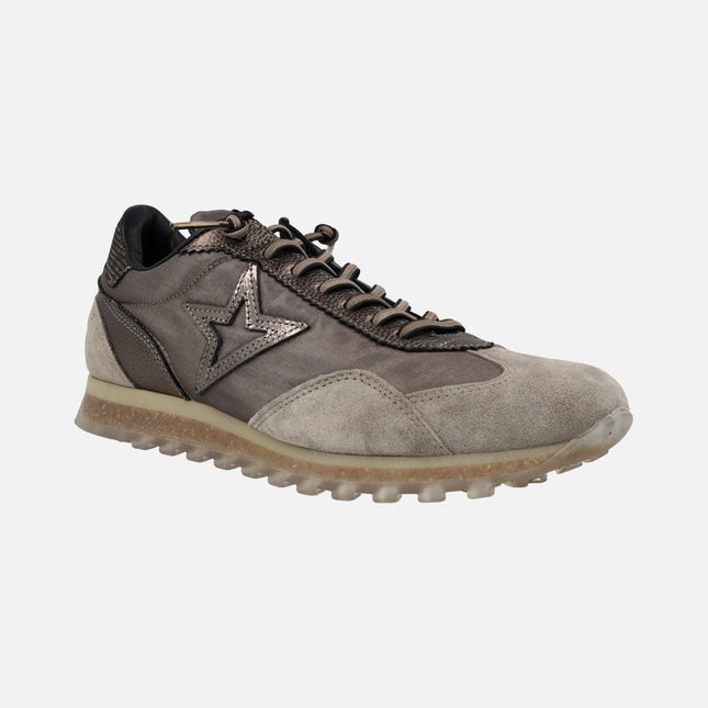 Cetti sneakers in bronze combined