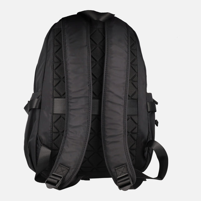 Black fabric Backpacks with pockets by Torrent