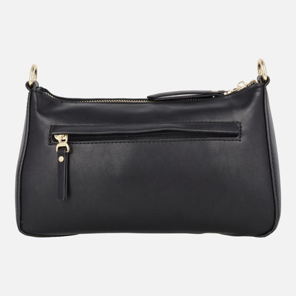 Mercurio black crossbody bags baguette style