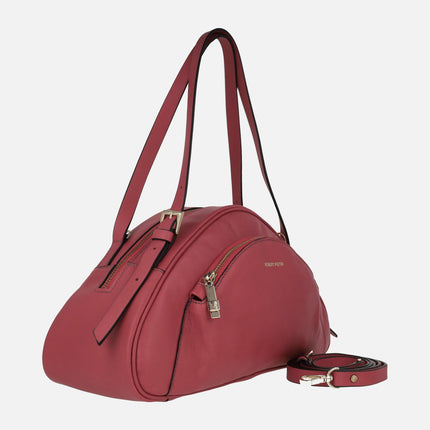 Bolsos triangulares Banana en piel roja