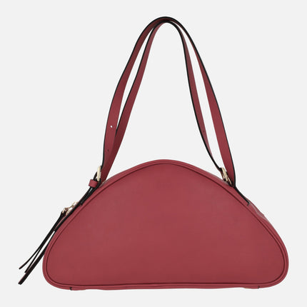 Bolsos triangulares Banana en piel roja