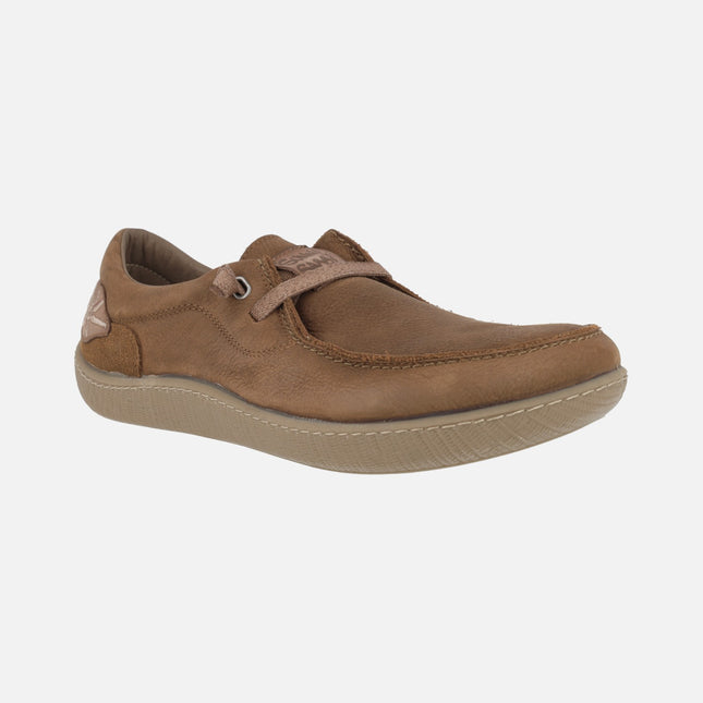 Wallabee -style leather shoes with elastic laces nanpo 015