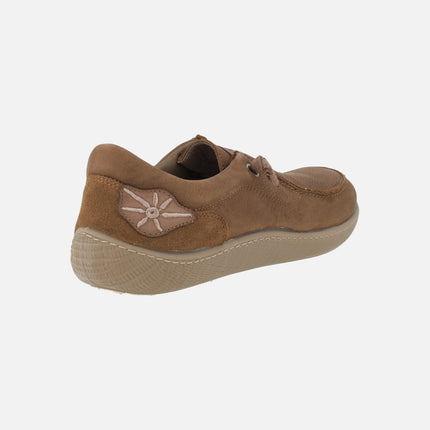 Zapatos de piel estilo wallabee con cordones elásticos Nanpo 015