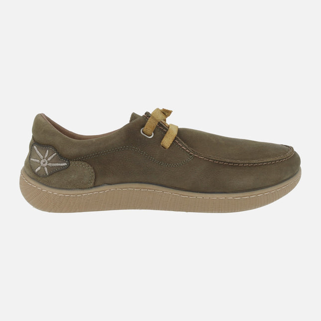 Zapatos de piel estilo wallabee con cordones elásticos Nanpo 015