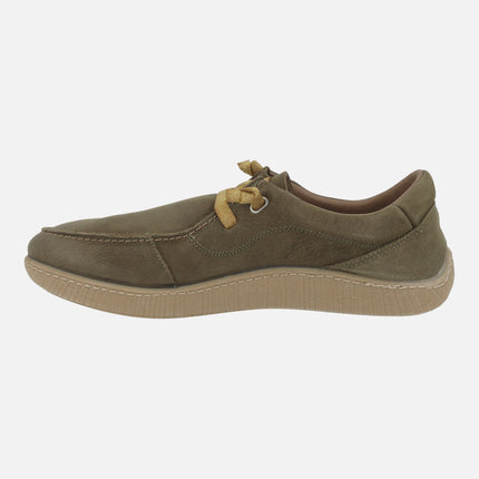 Zapatos de piel estilo wallabee con cordones elásticos Nanpo 015