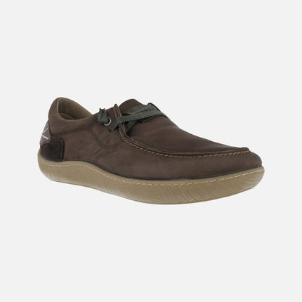 Zapatos de piel estilo wallabee con cordones elásticos Nanpo 015