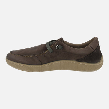 Zapatos de piel estilo wallabee con cordones elásticos Nanpo 015