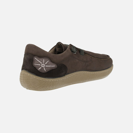 Zapatos de piel estilo wallabee con cordones elásticos Nanpo 015