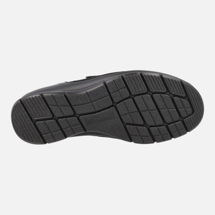 Black Multi Material sneakers with Velcro closure and Tex membrane