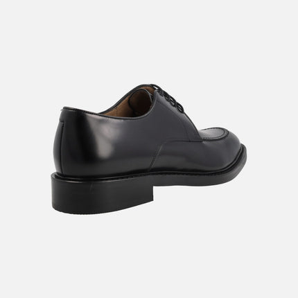 Black leather Laced Shoes for Men Harrys by Lottusse