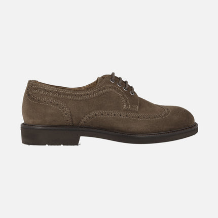 Derby brown suede Baltimore Shoes for man