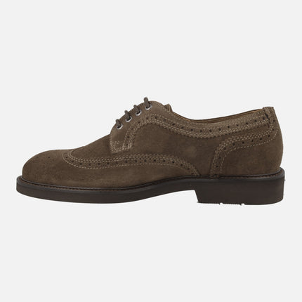 Derby brown suede Baltimore Shoes for man