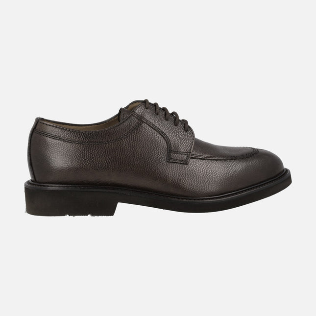 Men's laced Shoes in Moka leather Baltimore