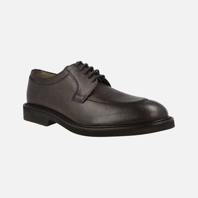 Men's laced Shoes in Moka leather Baltimore