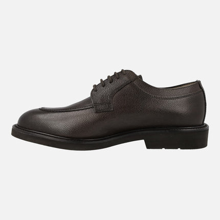 Men's laced Shoes in Moka leather Baltimore