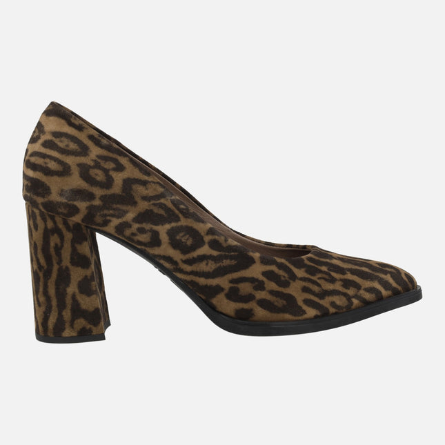 Iconic pumps Shoes in Animal Print Leopard Suede