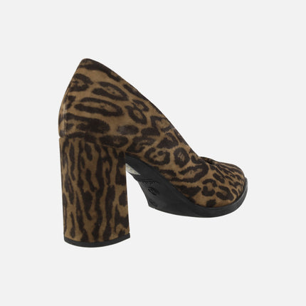 Iconic pumps Shoes in Animal Print Leopard Suede