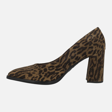 Iconic pumps Shoes in Animal Print Leopard Suede