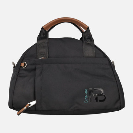 Bolsos estilo bowling Bailén en tejido negro