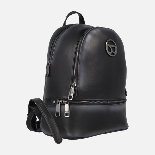 Chiclana Vegan leather backpacks with metal logo