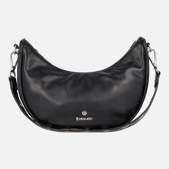 Bolsos en negro con forma de media luna Huelva