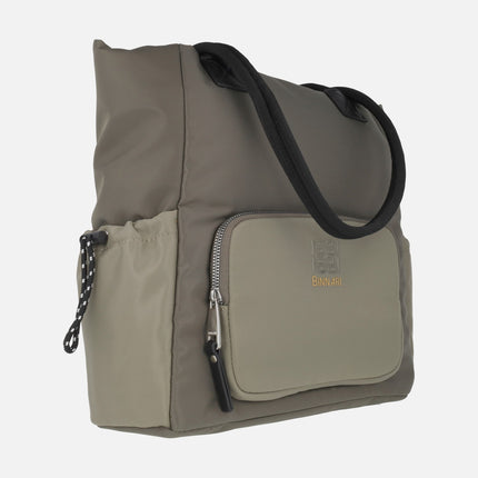 Bolsos de dos asas Linares en combinado taupe