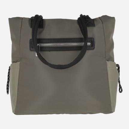 Bolsos de dos asas Linares en combinado taupe