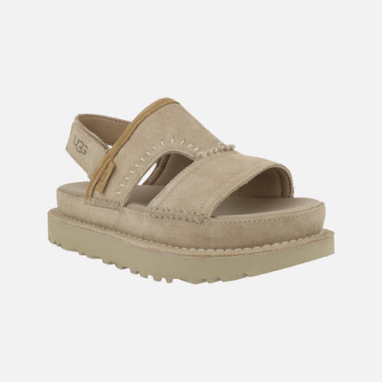 UGG Goldenstar Regenerate Sand suede Sandals