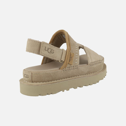 UGG Goldenstar Regenerate Sand suede Sandals