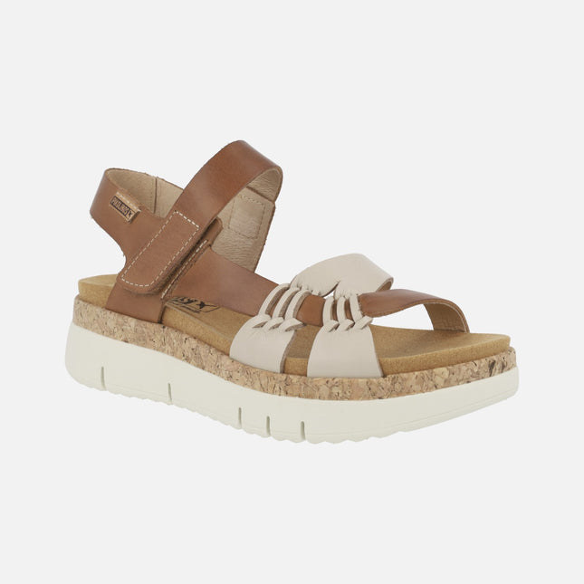 Palma Leather sandals with velcro closure