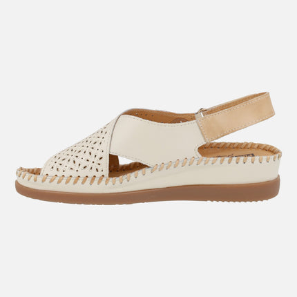 Sandalias de tiras cruzadas con cierre de velcro Cadaques