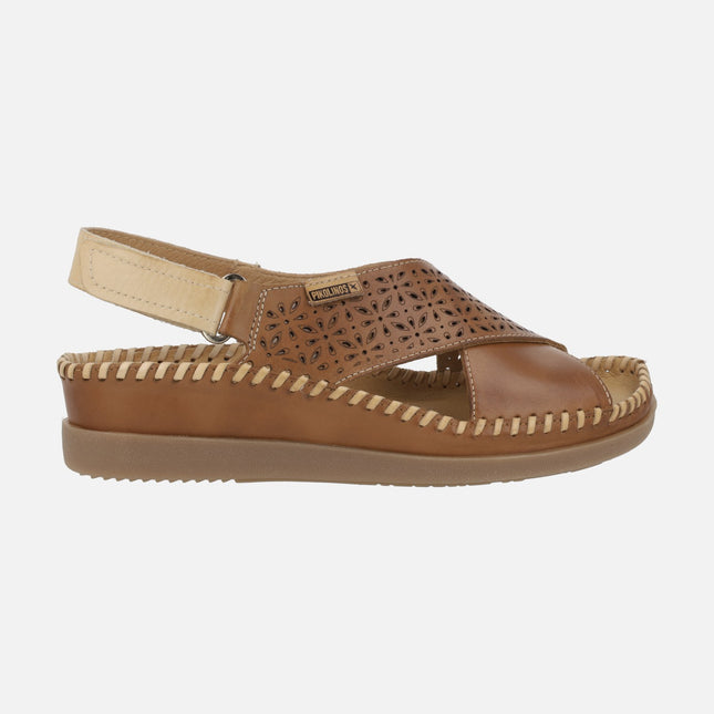 Crossed strips sandals with velcro closure Cadaques