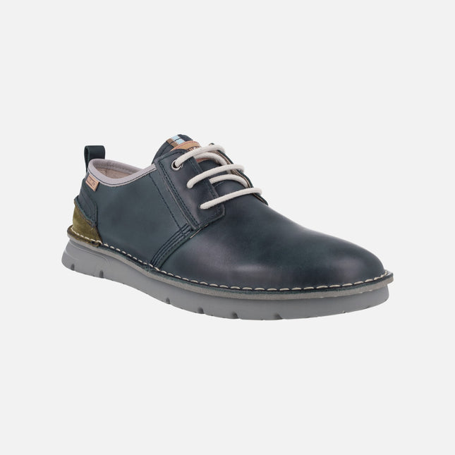 Leather shoes with laces for men Rivas