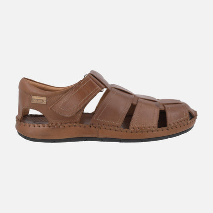 Sandalias de piel estilo cangrejeras para hombre Tarifa