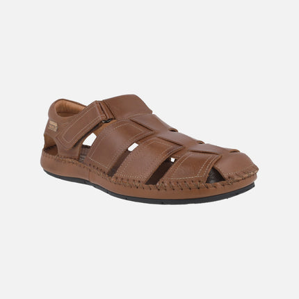 Sandalias de piel estilo cangrejeras para hombre Tarifa