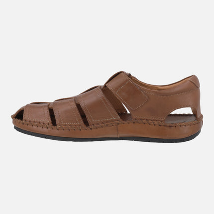 Sandalias de piel estilo cangrejeras para hombre Tarifa