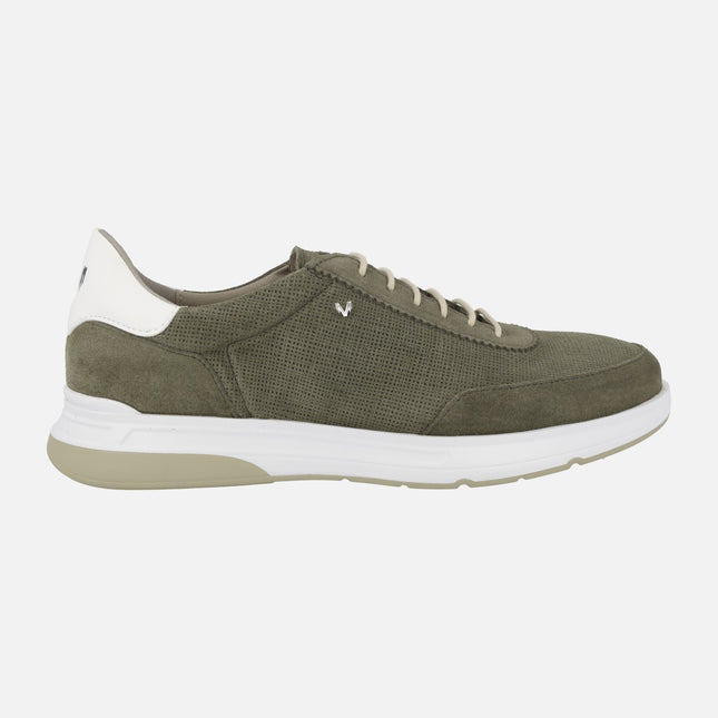 Walden olive green suede sneakers