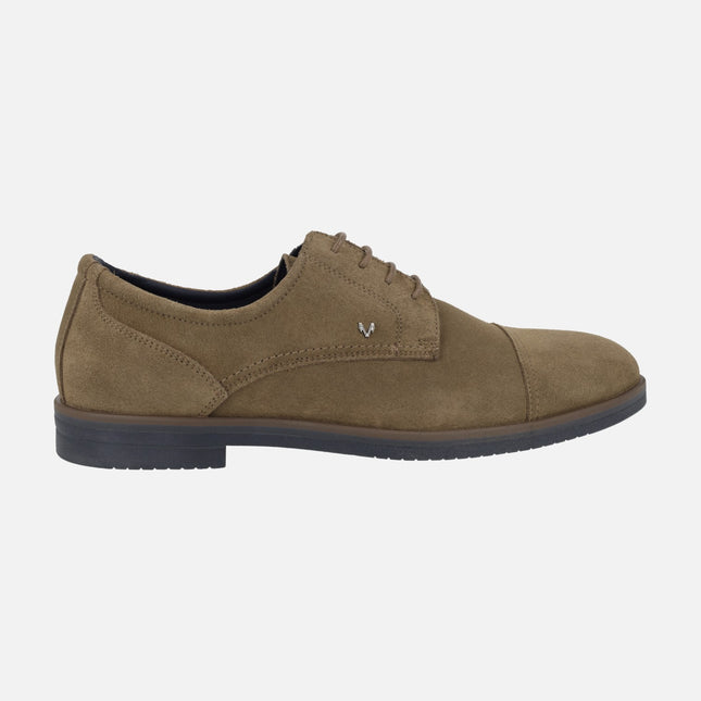 Douglas blucher suede shoes with a stitching toe