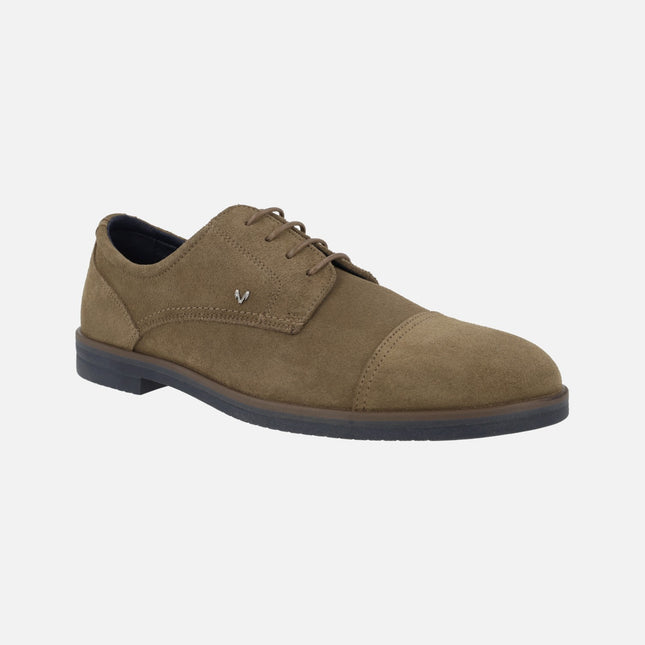 Douglas blucher suede shoes with a stitching toe