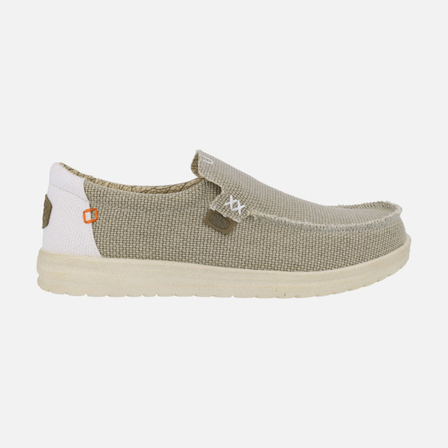 Moccasins for Men Hey Dude Mikka Braided in organic cotton