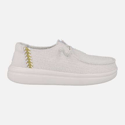 Zapatillas para mujer Hey Dude Wendy Rise Perf Canvas