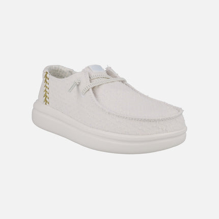 Zapatillas para mujer Hey Dude Wendy Rise Perf Canvas