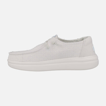 Zapatillas para mujer Hey Dude Wendy Rise Perf Canvas