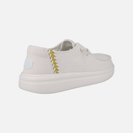 Zapatillas para mujer Hey Dude Wendy Rise Perf Canvas